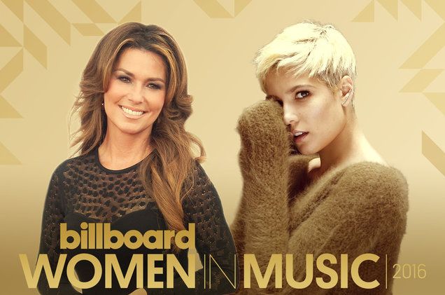 Shania Twain to Receive ‘Icon’ Award, Halsey Named ‘Rising Star’ at Billboard Women In Music 2016