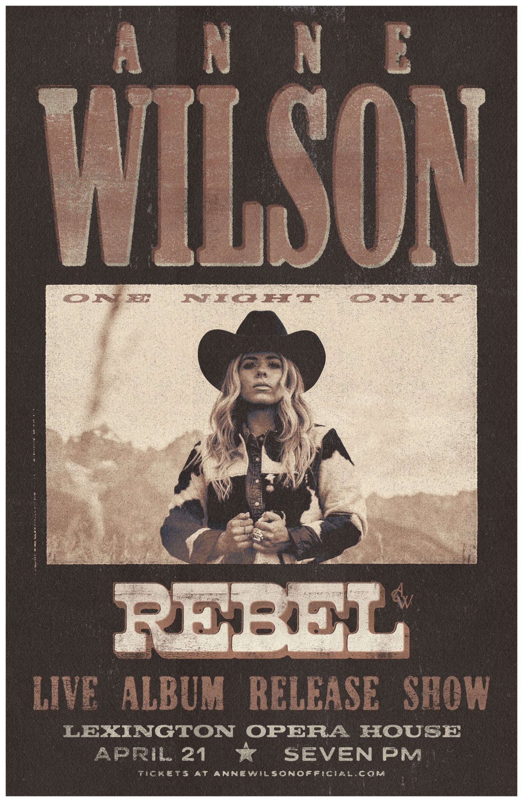 ANNE WILSON’S HOMETOWN ALBUM RELEASE SHOW IN LEXINGTON, FOR NEW ALBUM ‘REBEL’, SELLS OUT DURING FAN PRESALE