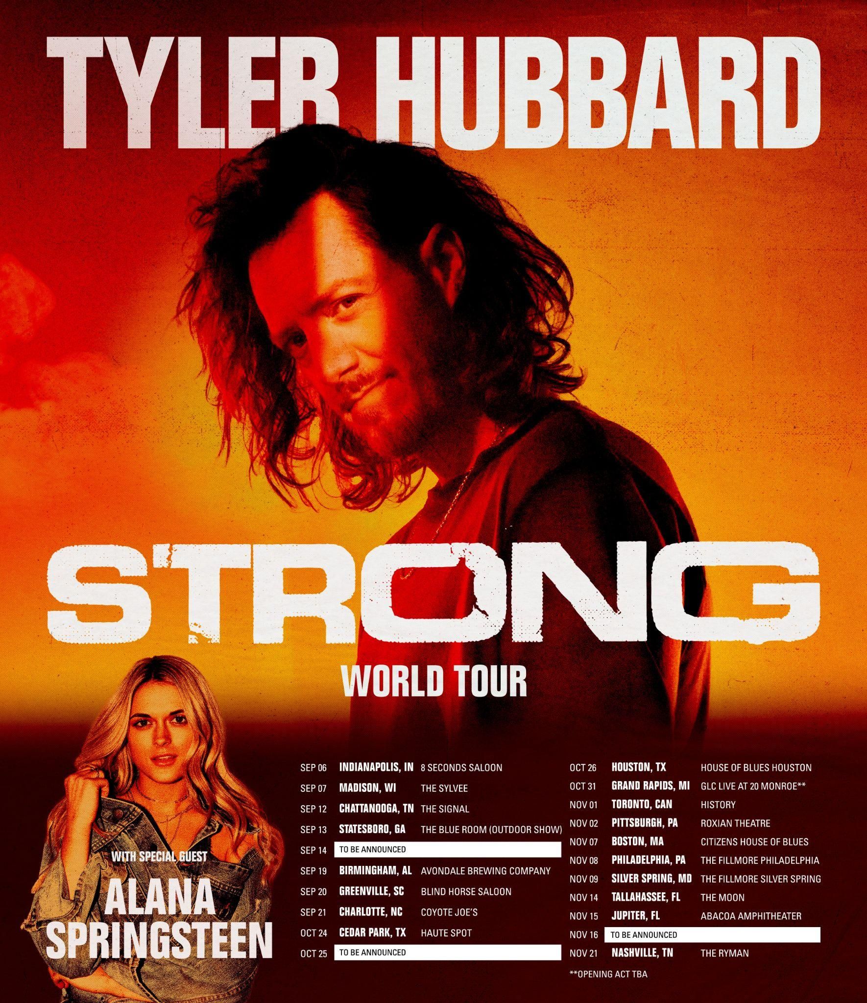 Tyler Hubbard Announces Strong World Tour
