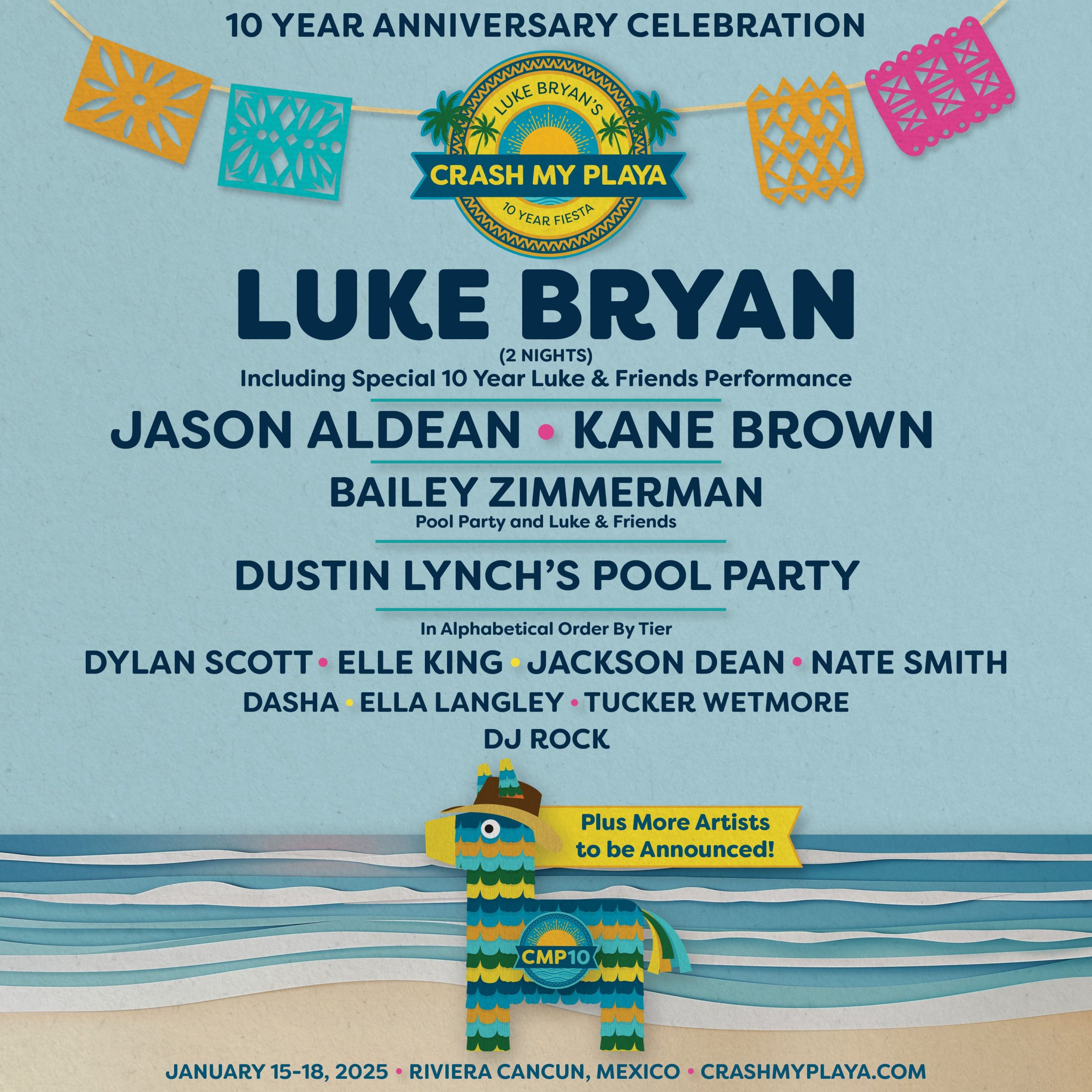 Luke Bryan’s Crash My Playa Marks 10 Years with Star-Studded Lineup and Festival Experience