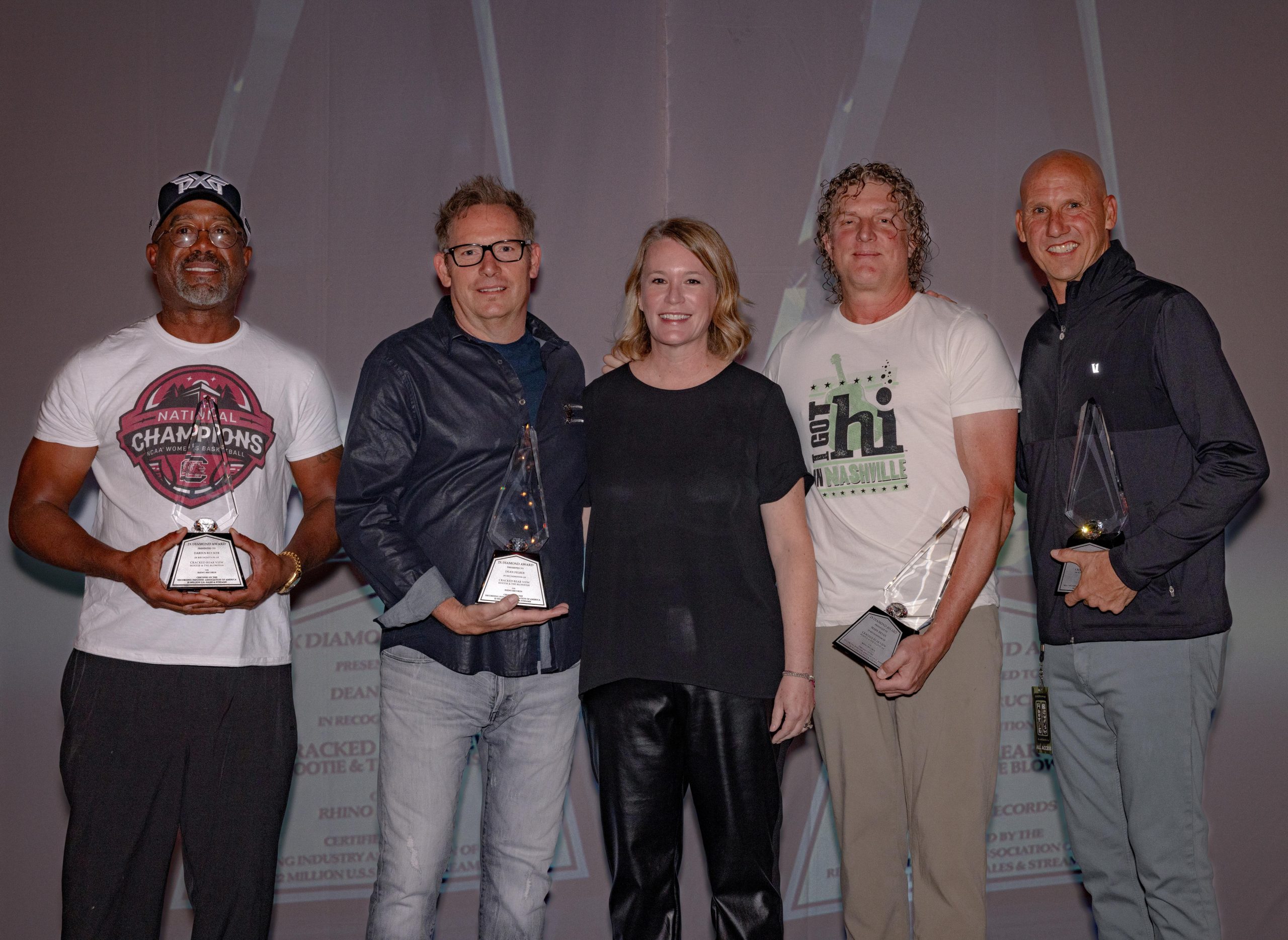 Hootie & the Blowfish Celebrate RIAA Double-Diamond Certification at Bridgestone Arena