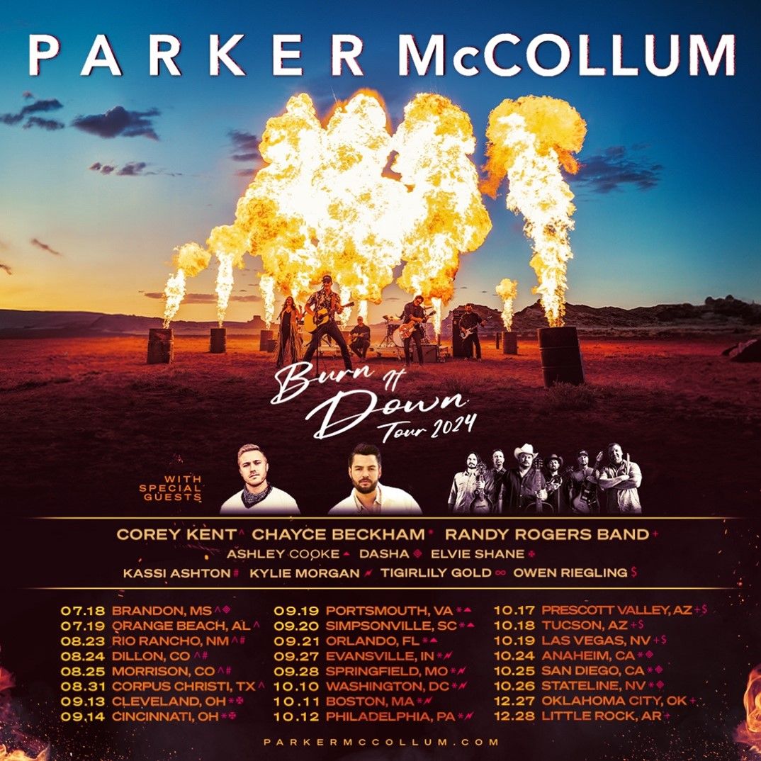Parker McCollum Announces Two Additional Winter Dates for Burn It Down Tour