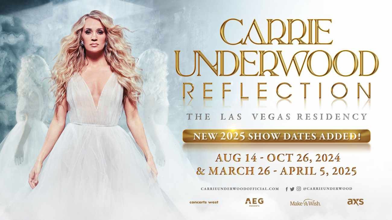 CARRIE UNDERWOOD ANNOUNCES THE EXTENSION OF HER CRITICALLY ACCLAIMED PRODUCTION, REFLECTION: THE LAS VEGAS RESIDENCY, INTO SPRING 2025