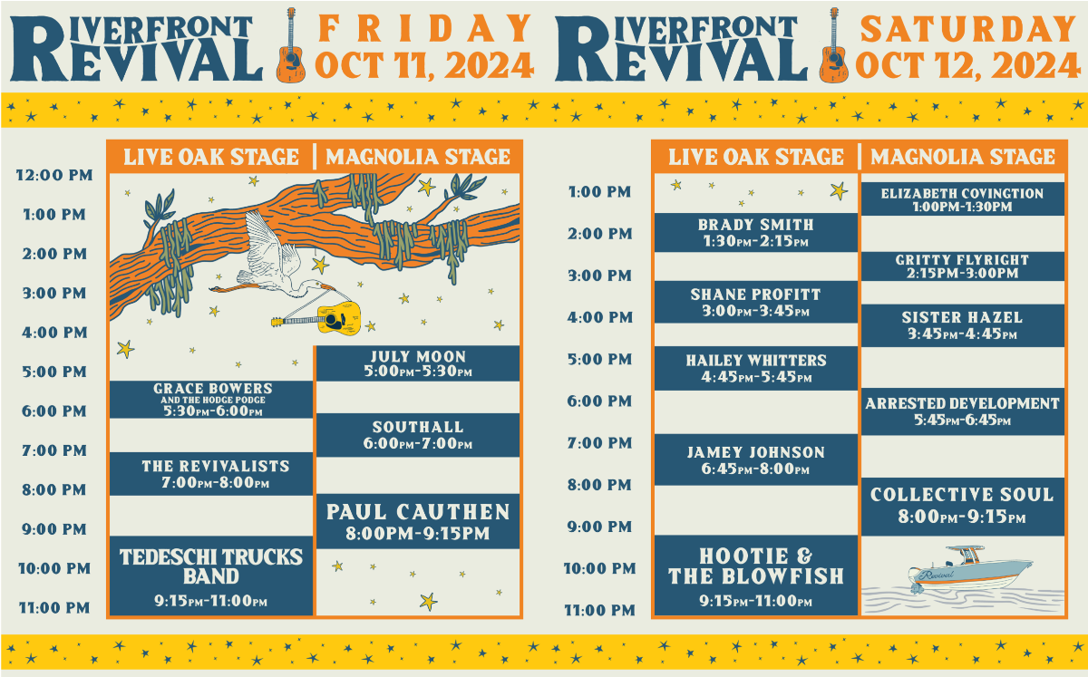 Darius Rucker’s Riverfront Revival Music Festival Releases Full Daily Schedule