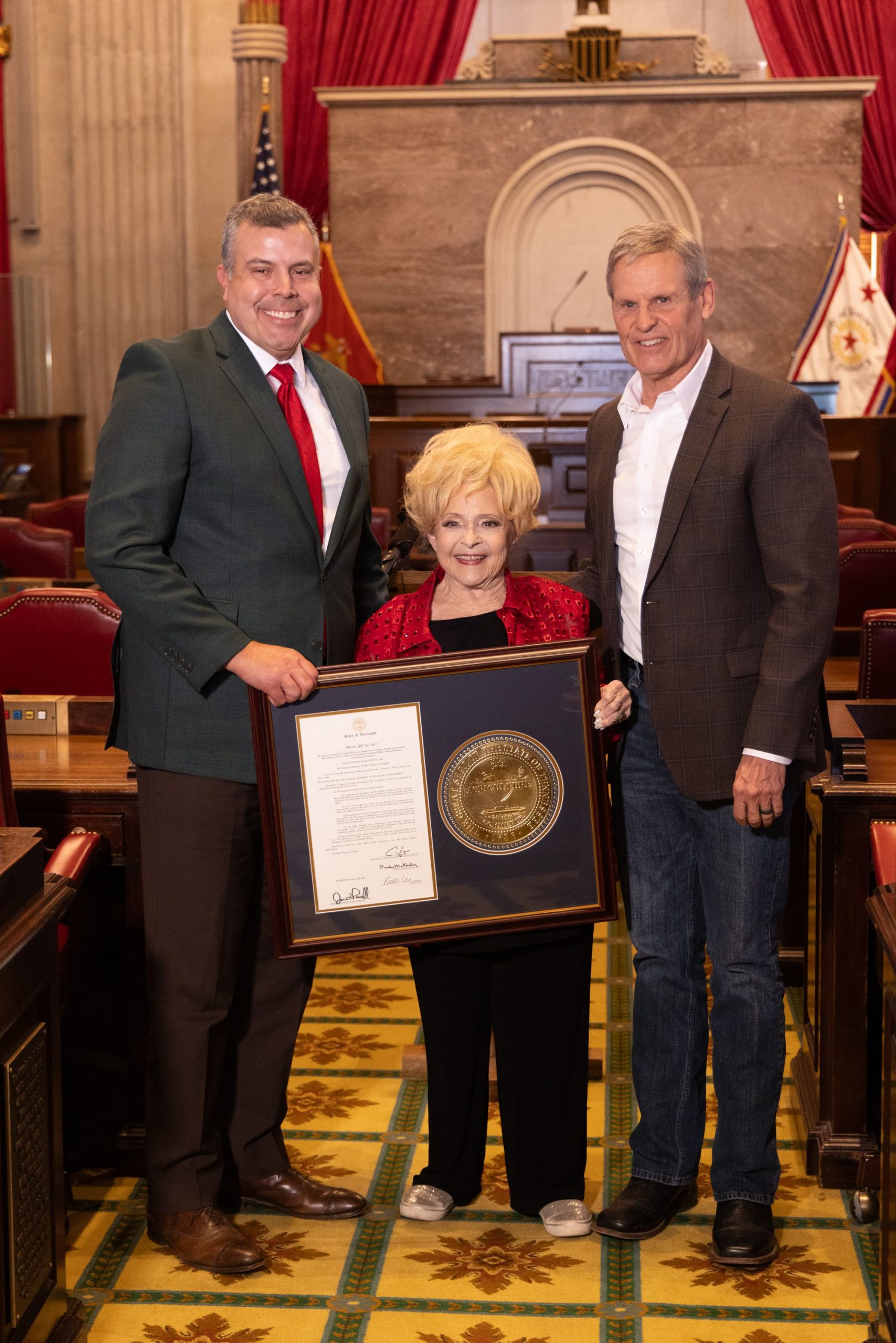 BRENDA LEE HONORED AT TENNESSEE STATE CAPITOL