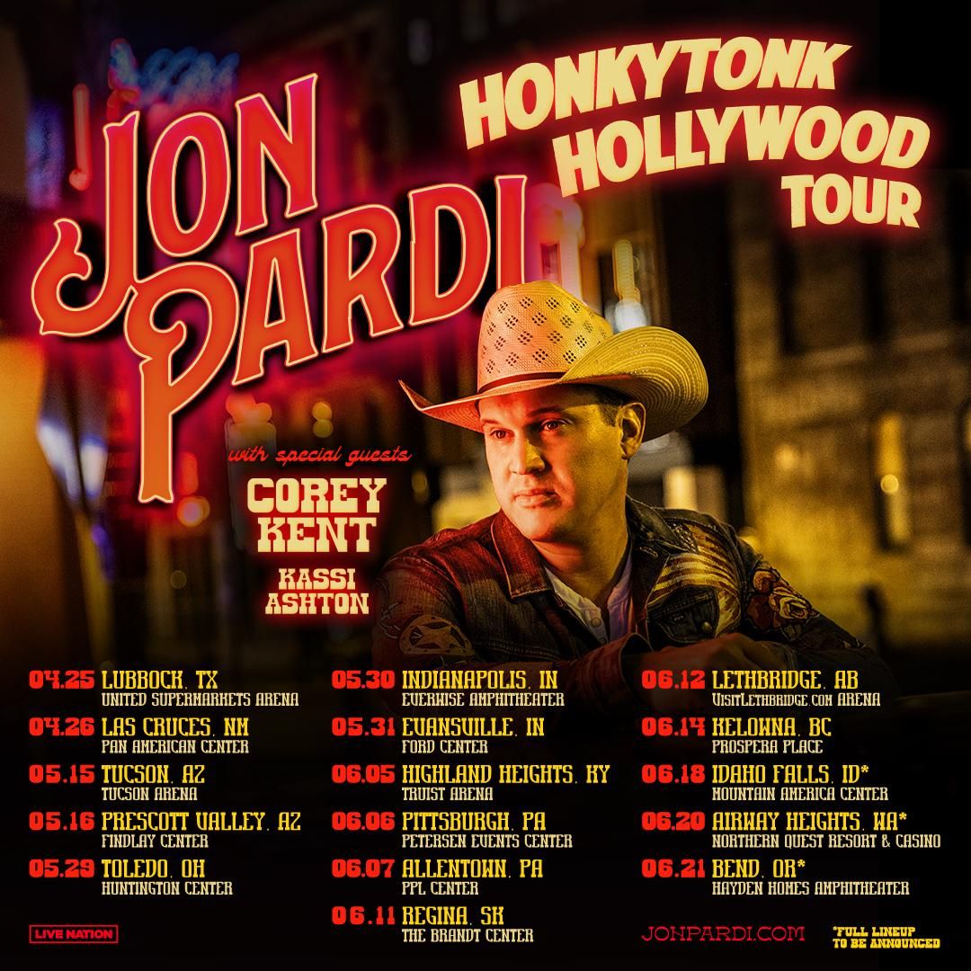 JON PARDI PAVES THE ROAD TO 2025 HONKYTONK HOLLYWOOD TOUR